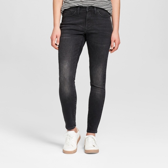 charcoal black jeans womens